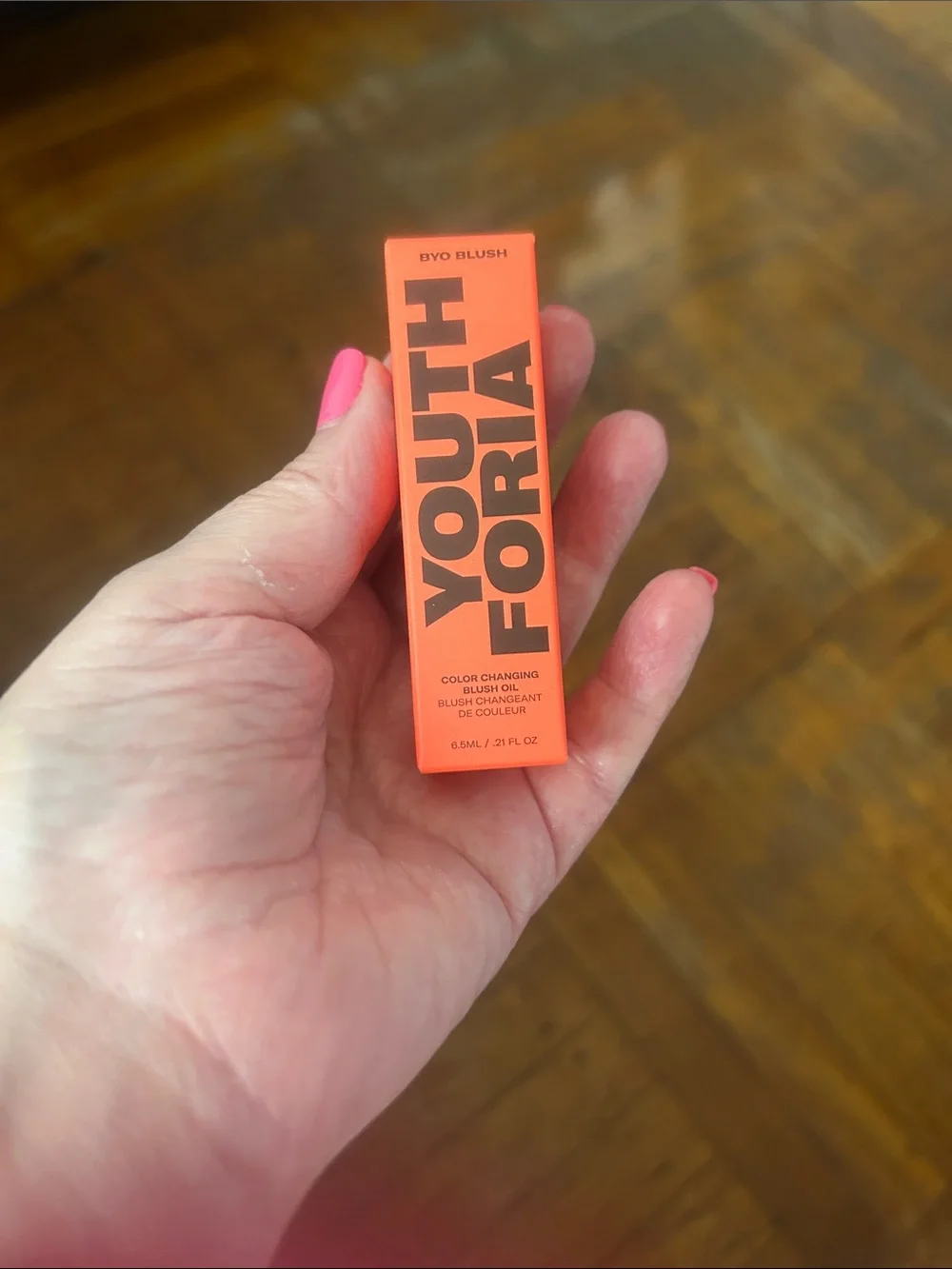 Youth Foria Color-Changing Blush Oil — Coral Orange